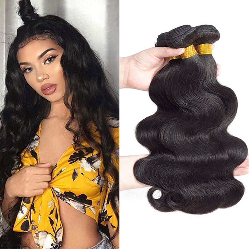 12A Brazilian Virgin Hair Body Wave 3 Bundles 16 16 16 300g Brazilian Remy Virgin Body Wave Human Hair Bundles 100 Unprocessed Virgin Remy Human Hair Weft Bundles Natural Color